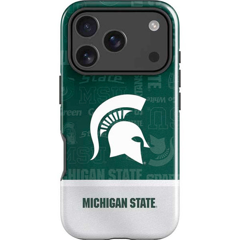 Michigan State University Jersey Split iPhone 18 Pro Impact Case
