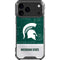 Michigan State University Jersey Split iPhone 18 Pro Max Clear Case