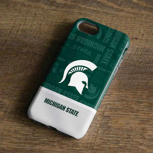 Michigan State University Jersey Split iPhone 8 Pro Case