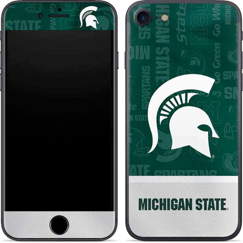 Michigan State University Jersey Split iPhone 8 Skin