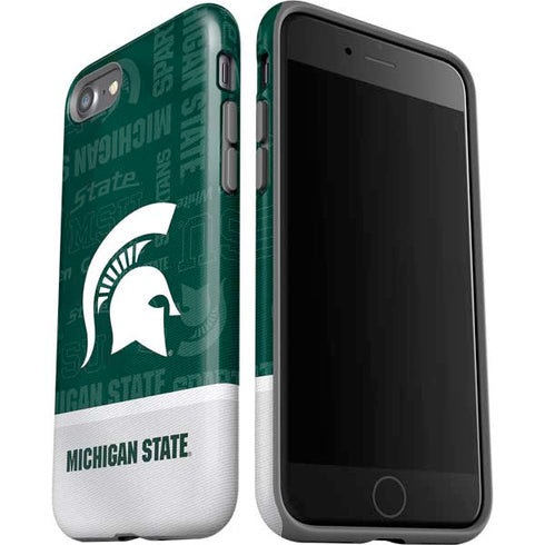 Michigan State University Jersey Split iPhone SE (2nd & 3rd Gen) Pro Case