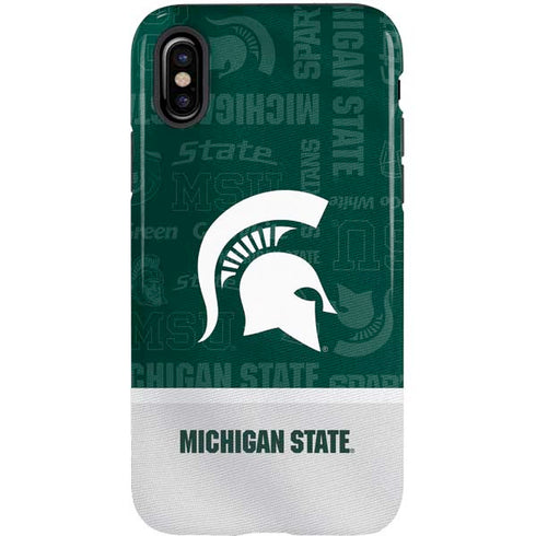 Michigan State University Jersey Split iPhone X Pro Case
