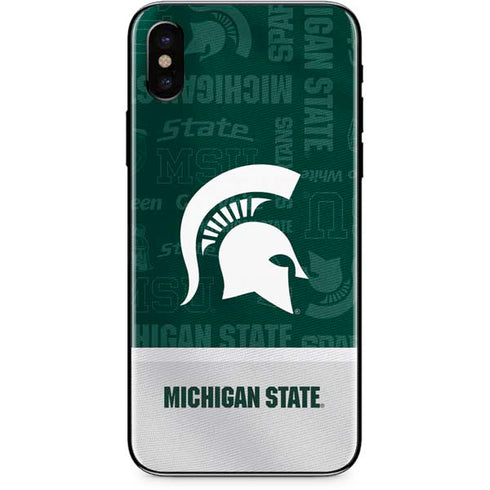 Michigan State University Jersey Split iPhone XS Max Skin