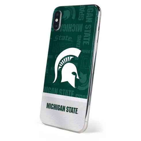 Michigan State University Jersey Split iPhone XS Max Skin