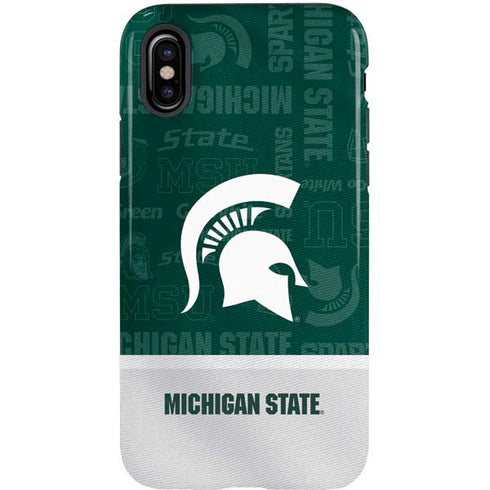 Michigan State University Jersey Split iPhone XS Pro Case