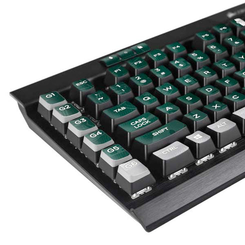 Michigan State University Jersey Split K95 RGB PLATINUM Mechanical Gaming Keyboard Skin