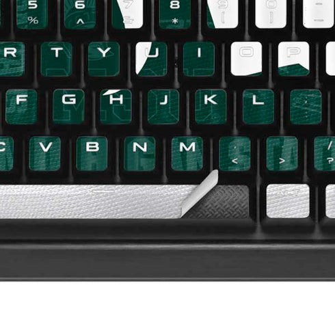 Michigan State University Jersey Split K95 RGB PLATINUM Mechanical Gaming Keyboard Skin