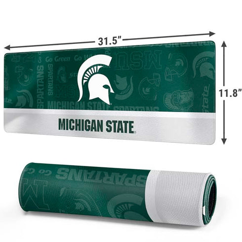 Michigan State University Jersey Split Gaming Mouse Pad