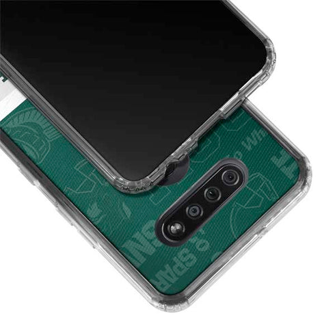 Michigan State University Jersey Split LG K51/Q51 Clear Case