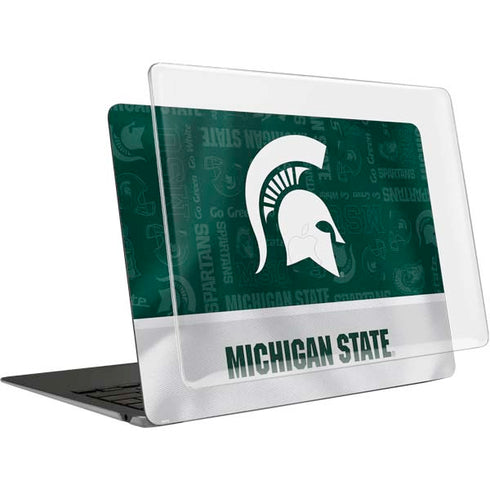 Michigan State University Jersey Split MacBook Air 13in M1 (2021) Case plus Skin