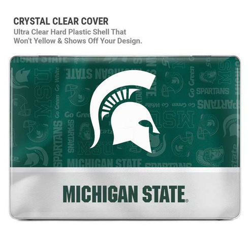 Michigan State University Jersey Split MacBook Pro 14in (2021-24) Case plus Skin