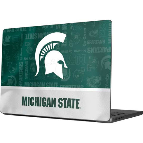 Michigan State University Jersey Split MacBook Pro 14in (2021-24) Skin