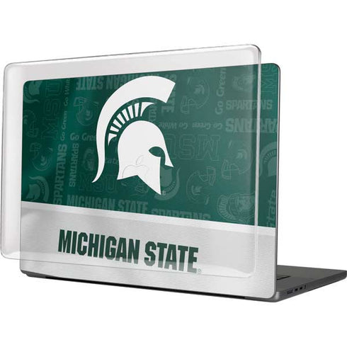 Michigan State University Jersey Split MacBook Pro 16in (2021-25) Case plus Skin