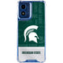 Michigan State University Jersey Split Moto G Play 4G (2024) Clear Case