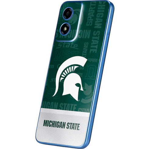 Michigan State University Jersey Split Moto G Play 4G (2024) Skin