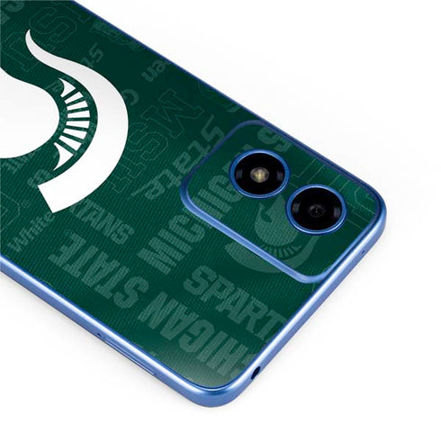 Michigan State University Jersey Split Moto G Play 4G (2024) Skin