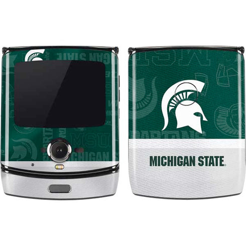 Michigan State University Jersey Split Motorola RAZR Skin