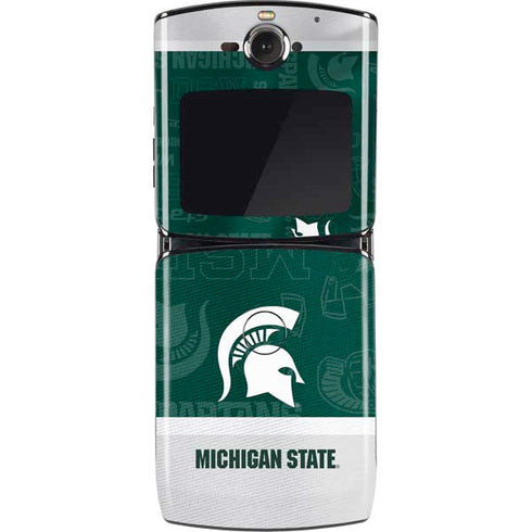 Michigan State University Jersey Split Motorola RAZR Skin