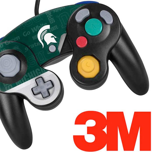 Michigan State University Jersey Split Nintendo GameCube Controller Skin