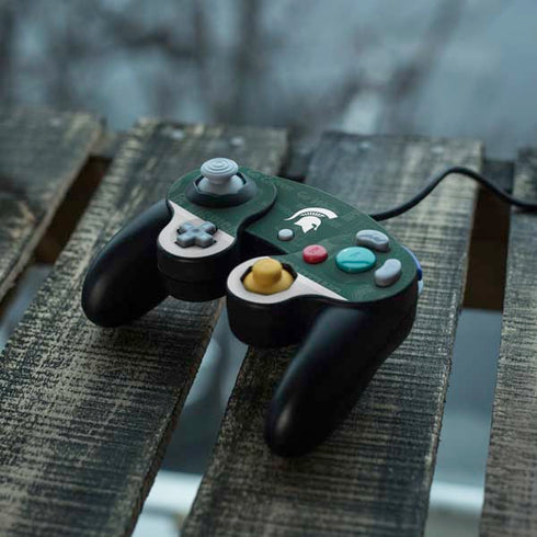 Michigan State University Jersey Split Nintendo GameCube Controller Skin