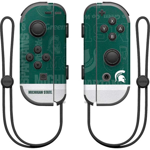 Michigan State University Jersey Split Nintendo Skins
