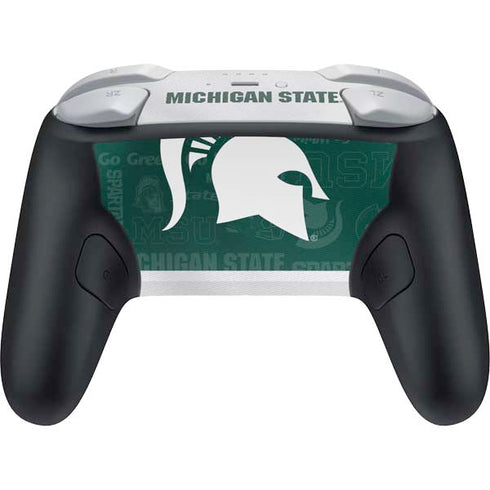 Michigan State University Jersey Split Nintendo Switch 2 (2025) Pro Controller Skin