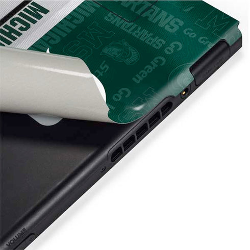 Michigan State University Jersey Split Nintendo Switch Bundle Skin