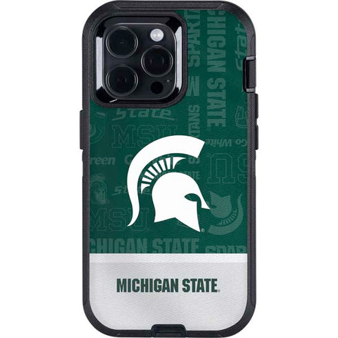 Michigan State University Jersey Split Otterbox Defender iPhone Skin