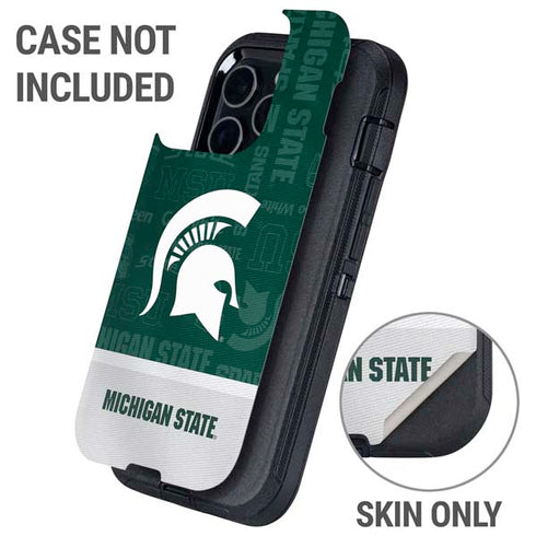 Michigan State University Jersey Split Otterbox Defender iPhone Skin
