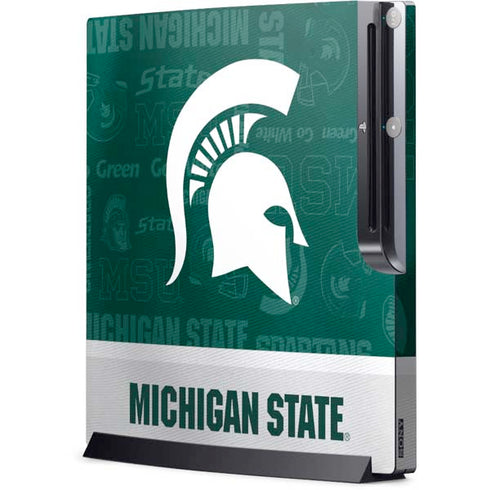 Michigan State University Jersey Split Playstation 3 & PS3 Slim Skin
