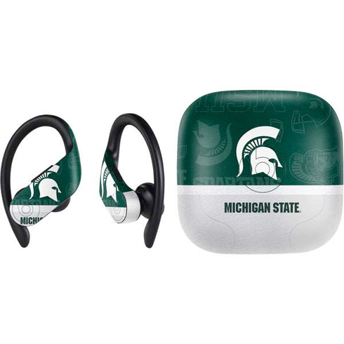 Michigan State University Jersey Split PowerBeats Pro Skin