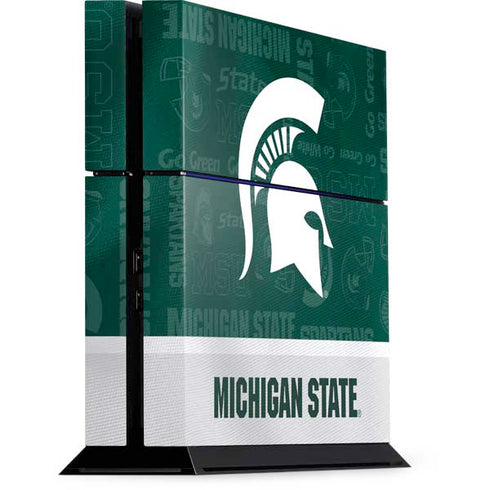 Michigan State University Jersey Split PS4 Console Skin