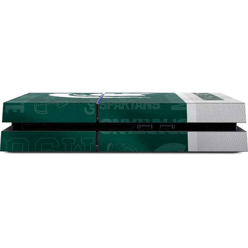 Michigan State University Jersey Split PS4 Console Skin