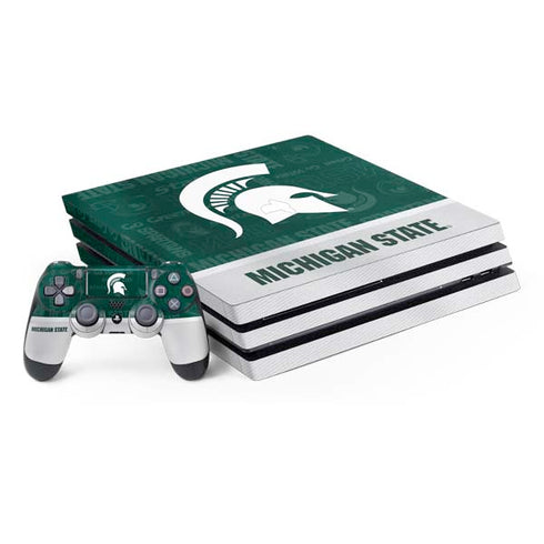 Michigan State University Jersey Split PS4 Pro Bundle Skin