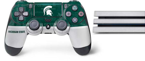 Michigan State University Jersey Split PS4 Pro Bundle Skin