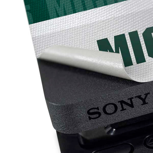 Michigan State University Jersey Split PS4 Pro Console Skin