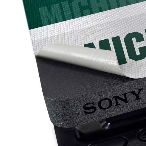 Michigan State University Jersey Split PS4 Slim Bundle Skin