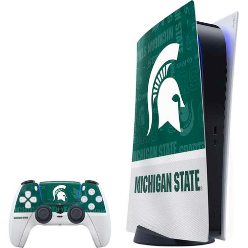 Michigan State University Jersey Split PlayStation PS5 Skins
