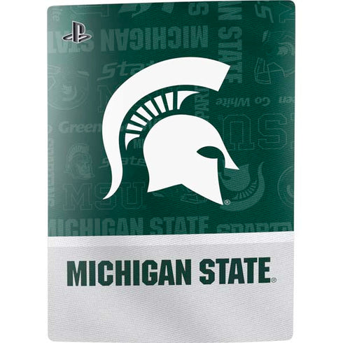 Michigan State University Jersey Split PS5 Console Skin