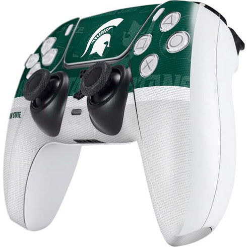 Michigan State University Jersey Split PS5 Controller Skin