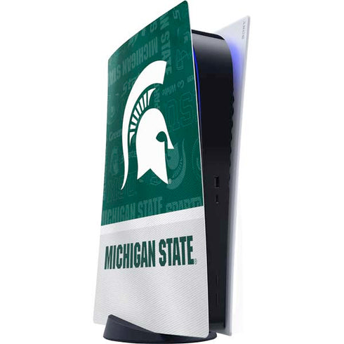 Michigan State University Jersey Split PlayStation PS5 Skins