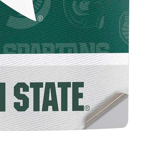 Michigan State University Jersey Split PS5 Pro Disk Console Skin