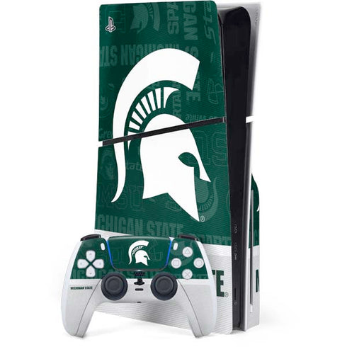 Michigan State University Jersey Split PlayStation PS5 Skins