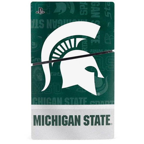 Michigan State University Jersey Split PS5 Slim Disk Bundle Skin