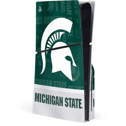 Michigan State University Jersey Split PlayStation PS5 Skins