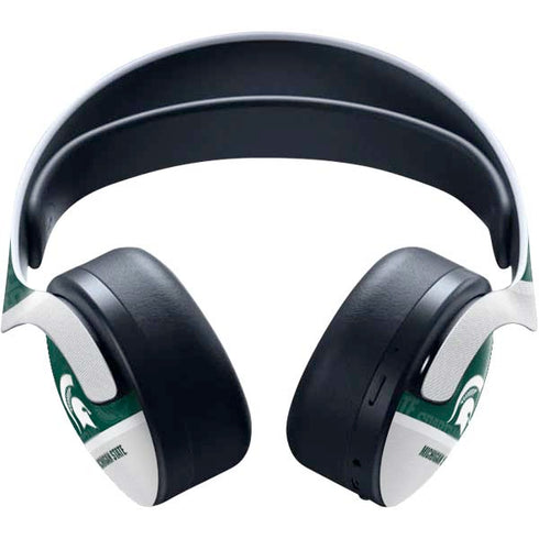 Michigan State University Jersey Split PULSE 3D Wireless Headset for PS5 Skin