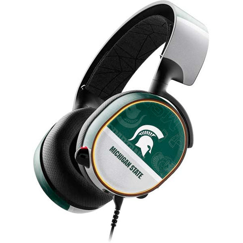 Michigan State University Jersey Split SteelSeries Arctis 5 Skin