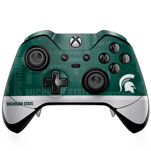 Michigan State University Jersey Split Xbox One Elite Controller Skin