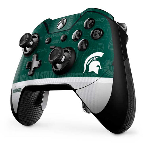 Michigan State University Jersey Split Xbox One Elite Controller Skin