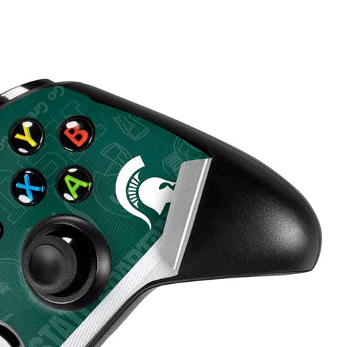 Michigan State University Jersey Split Xbox One S All-Digital Edition Bundle Skin